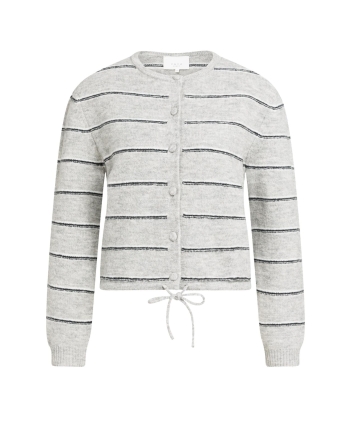 Yaya Gebreid gestreept vest met lan 99085