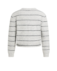 Yaya Gebreid gestreept vest met lan 99085