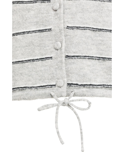 Yaya Gebreid gestreept vest met lan 99085
