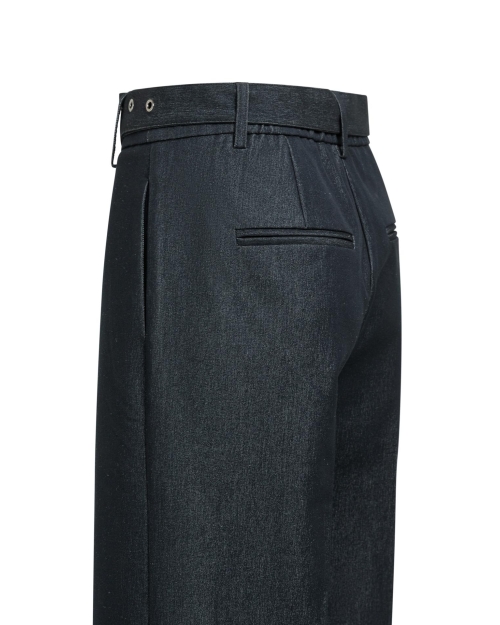 Yaya Geweven broek met wijde pijpen 93820