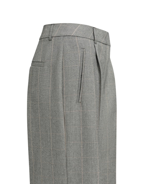 Yaya Geweven, wijde broek met ruitp 939131