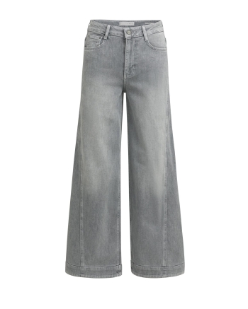 Yaya Denim barrel jeans met siernaa 99027