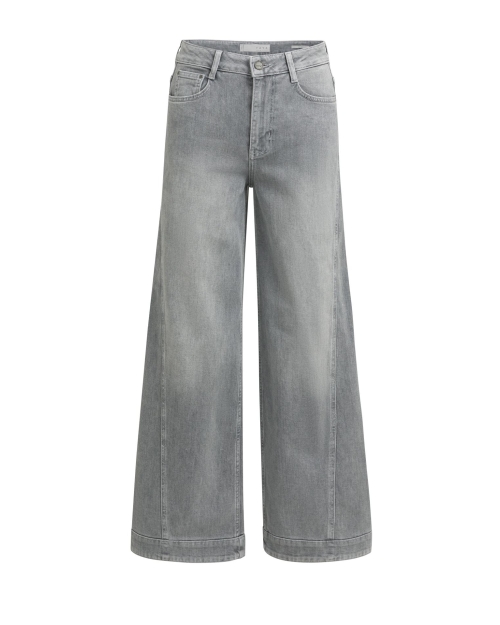 Yaya Denim barrel jeans met siernaa 99027