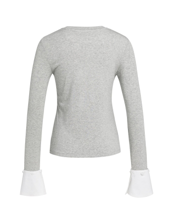 Yaya Jersey top met afneembare manc 99085
