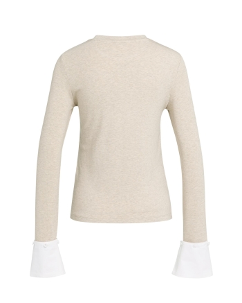 Yaya Jersey top met afneembare manc 611032