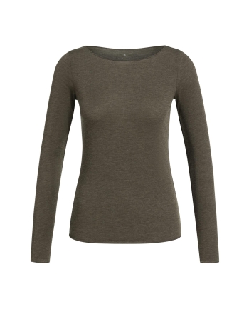 Yaya Top met lange mouwen en ronde 908142