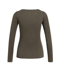 Yaya Top met lange mouwen en ronde 908142