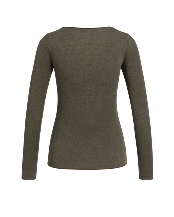 Yaya Top met lange mouwen en ronde 908142