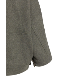 Yaya Oversized wolmix jas met contr 99086