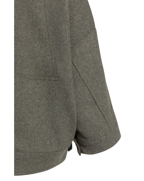 Yaya Oversized wolmix jas met contr 99086