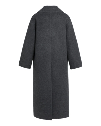 Yaya Extra lange geweven wollen jas 939132