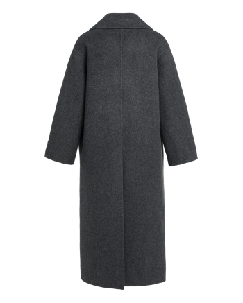 Yaya Extra lange geweven wollen jas 939132