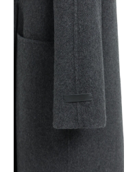 Yaya Extra lange geweven wollen jas 939132