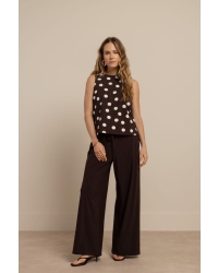 Studio Anneloes Jilian dot top 8717 espresso/ecru
