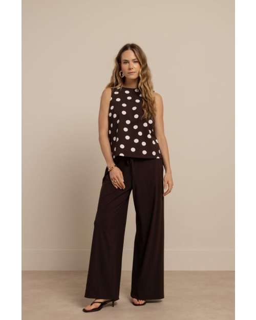 Studio Anneloes Jilian dot top 8717 espresso/ecru