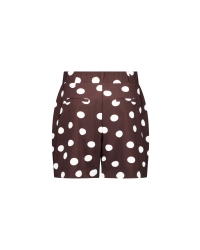 Studio Anneloes Lisanne dot shorts 8717 espresso/ecru