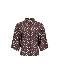 Studio Anneloes Fabienne dot blouse 8717 espresso/ecru