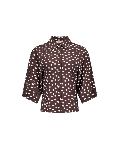 Studio Anneloes Fabienne dot blouse 8717 espresso/ecru