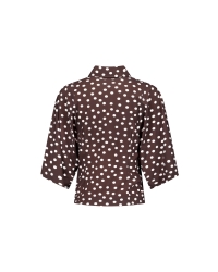 Studio Anneloes Fabienne dot blouse 8717 espresso/ecru