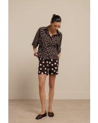 Studio Anneloes Fabienne dot blouse 8717 espresso/ecru