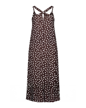 Studio Anneloes Norah 2way dot dress 8717 espresso/ecru