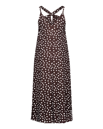 Studio Anneloes Norah 2way dot dress 8717 espresso/ecru