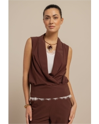 Studio Anneloes Hanne wrap top 8600 chestnut