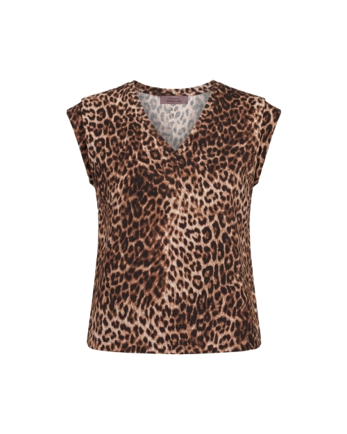 Studio Anneloes Leone leopard vneck top 9997 multi color
