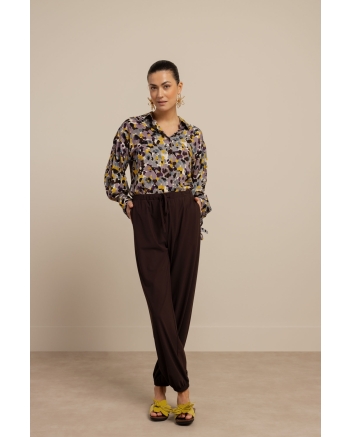 Studio Anneloes Mariel balloon trousers 8700 espresso