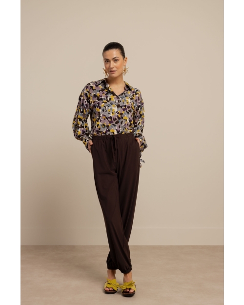 Studio Anneloes Mariel balloon trousers 8700 espresso