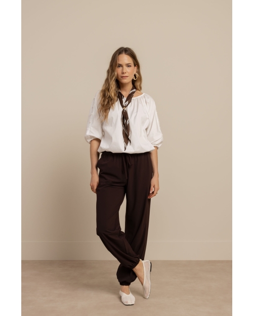 Studio Anneloes Mariel balloon trousers 8700 espresso