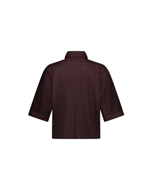 Studio Anneloes Nyra broderie blouse 8700 espresso