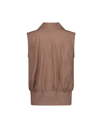 Studio Anneloes Hanne linen look wrap top 2200 latte