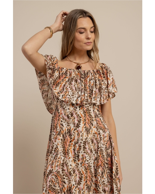 Studio Anneloes Froukje feather dress 9997 multi color