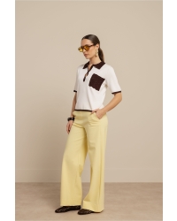 Studio Anneloes Jemy crochet polo 1787 ecru/espresso