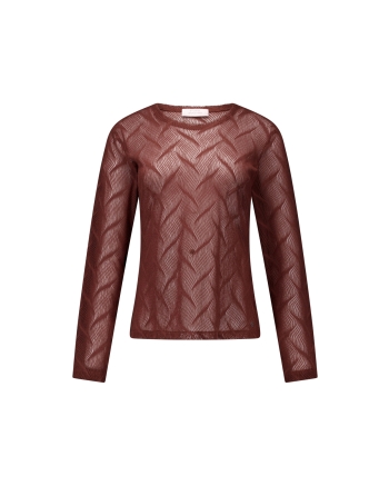 Studio Anneloes Reagan lace top 8600 chestnut