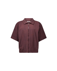 Studio Anneloes Marcella stripe jacket 8687 chestnut/espresso