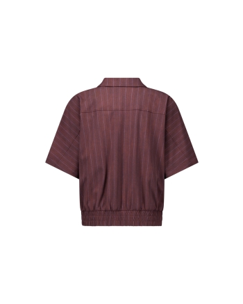 Studio Anneloes Marcella stripe jacket 8687 chestnut/espresso