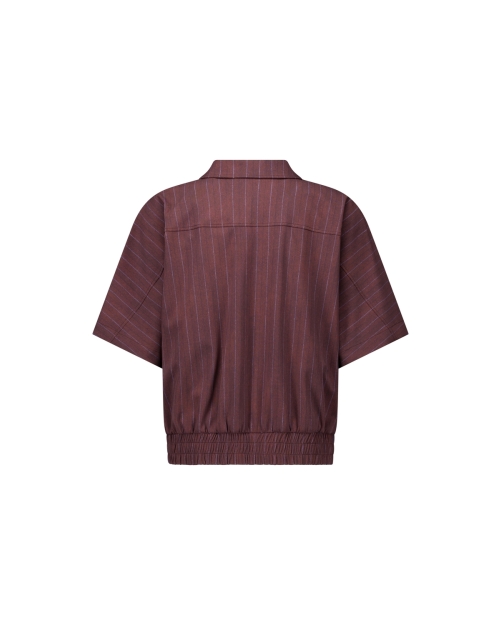 Studio Anneloes Marcella stripe jacket 8687 chestnut/espresso