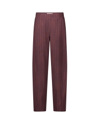Studio Anneloes Marlise stripe trousers 8687 chestnut/espresso