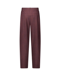 Studio Anneloes Marlise stripe trousers 8687 chestnut/espresso