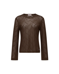 Studio Anneloes Reagan flaire lace top 8700 espresso