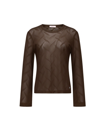 Studio Anneloes Reagan flaire lace top 8700 espresso