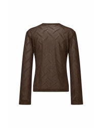 Studio Anneloes Reagan flaire lace top 8700 espresso