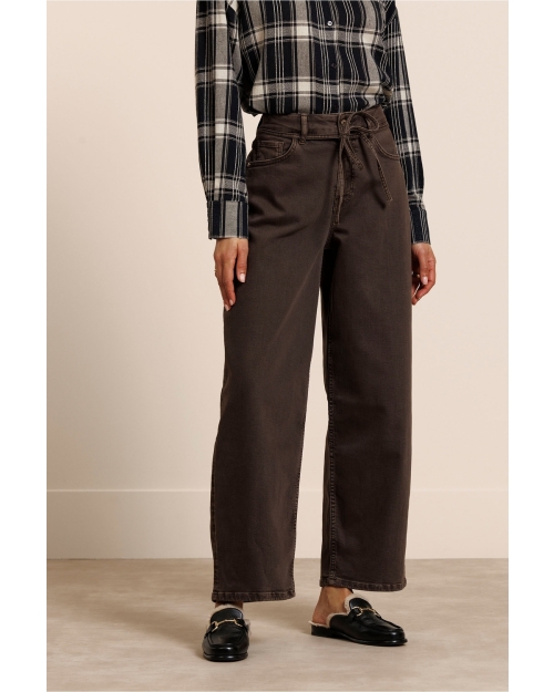 Studio Anneloes Babet denim trousers 8700 espresso