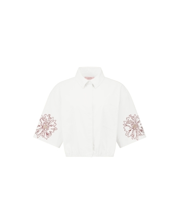 Studio Anneloes Noleste poplin blouse 1000 white