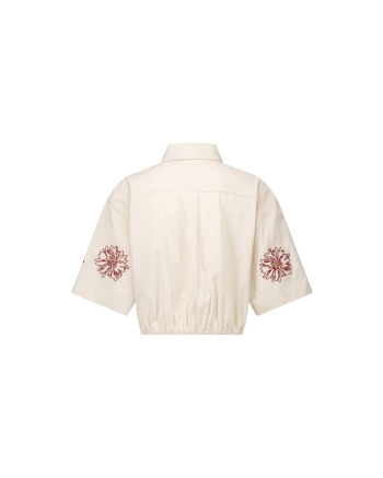 Studio Anneloes Noleste poplin blouse 1000 white