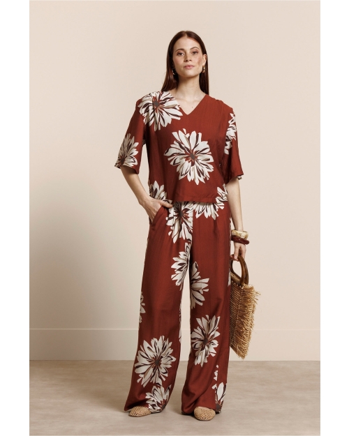 Studio Anneloes Maddi jane flower top 3301 rust