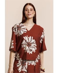 Studio Anneloes Maddi jane flower top 3301 rust