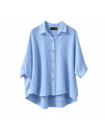 Boohtiek Blouse kort Lightblue